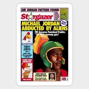 Extra! Extra! Sneaker Baron Abducted By Aliens! Sticker
